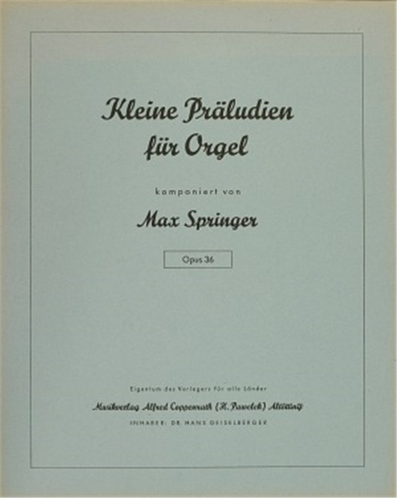 Kleine Präludien für Orgel